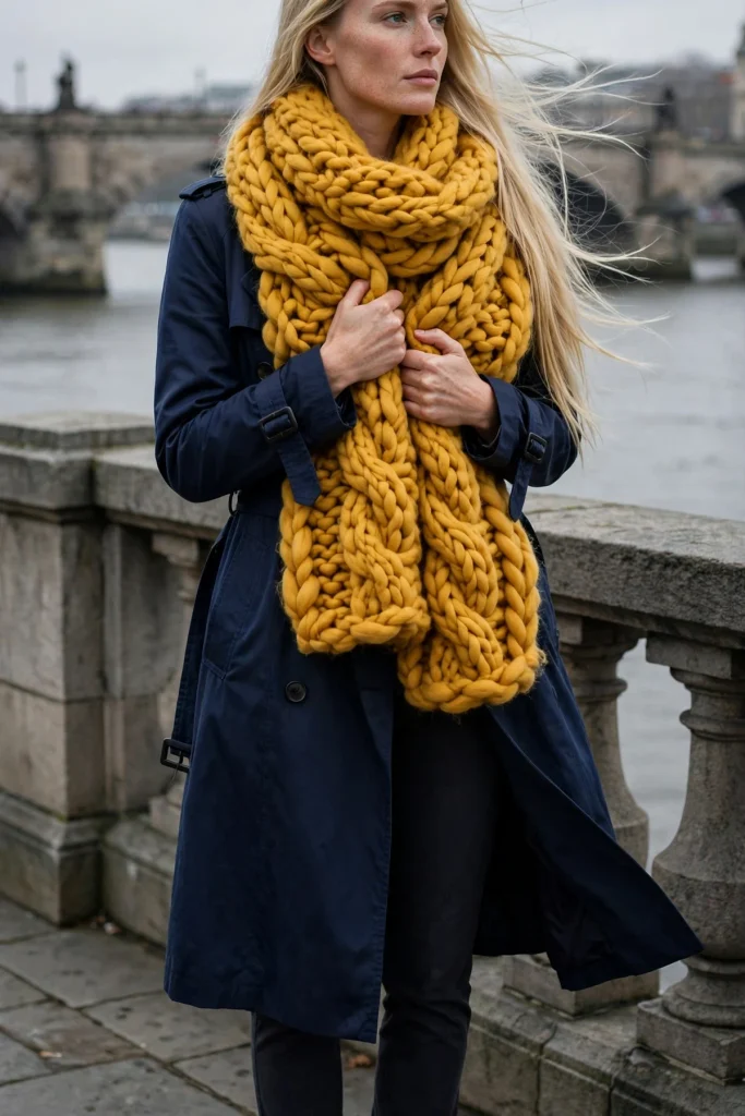 16 Fall Outfit Ideas With Scarf That Save Plain Outfits 17 image 596