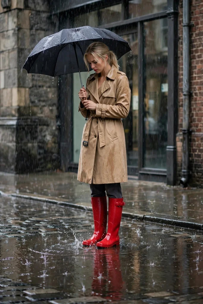14 Rainy Day Fall Outfit Ideas That Stay Cute When the Sky Opens Up 2 image 633 683x1024 1