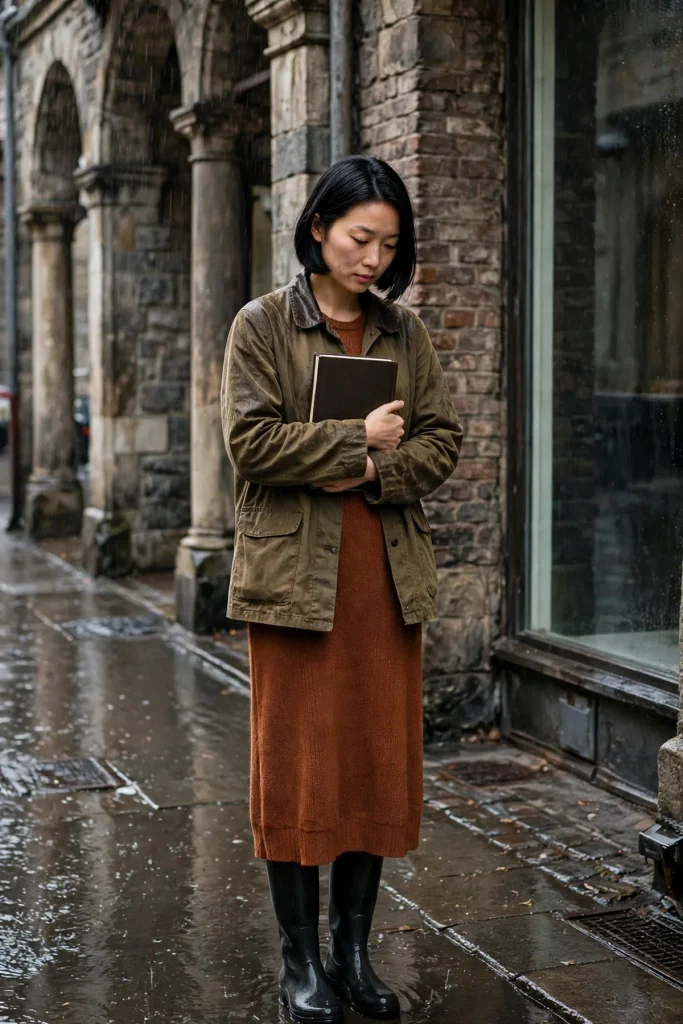 14 Rainy Day Fall Outfit Ideas That Stay Cute When the Sky Opens Up 9 image 640