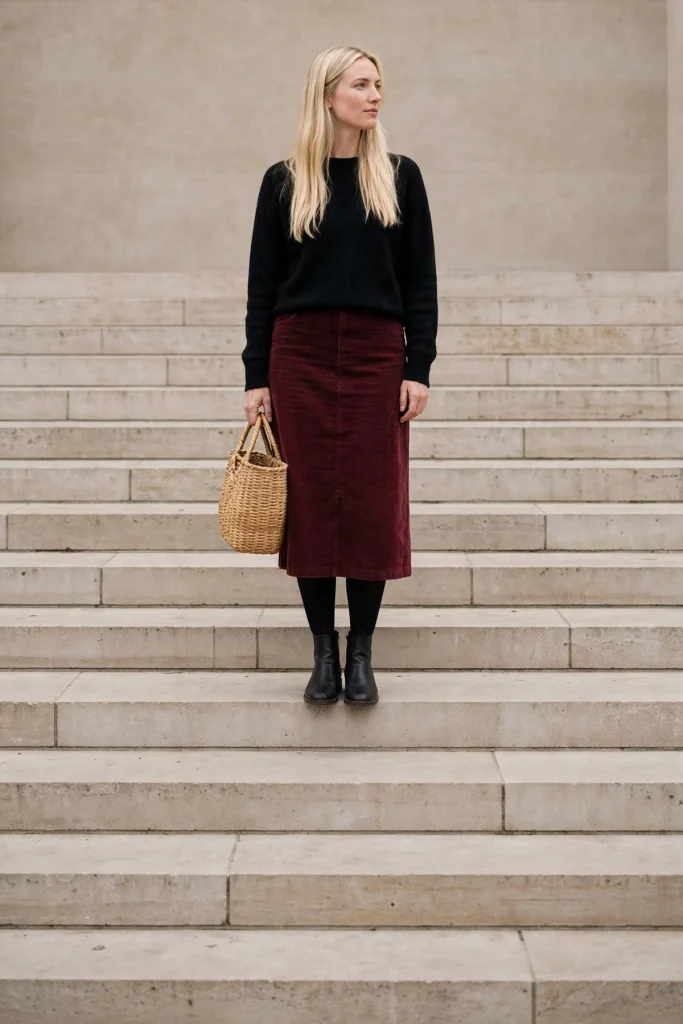 15 No-Jeans Fall Outfit Ideas That Are Comfier Than Denim Anyway 16 image 697