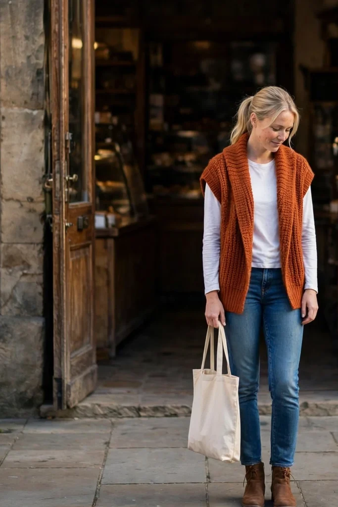 15 Vest Fall Outfit Ideas That Fix Boring Outfits in Seconds 2 image 731