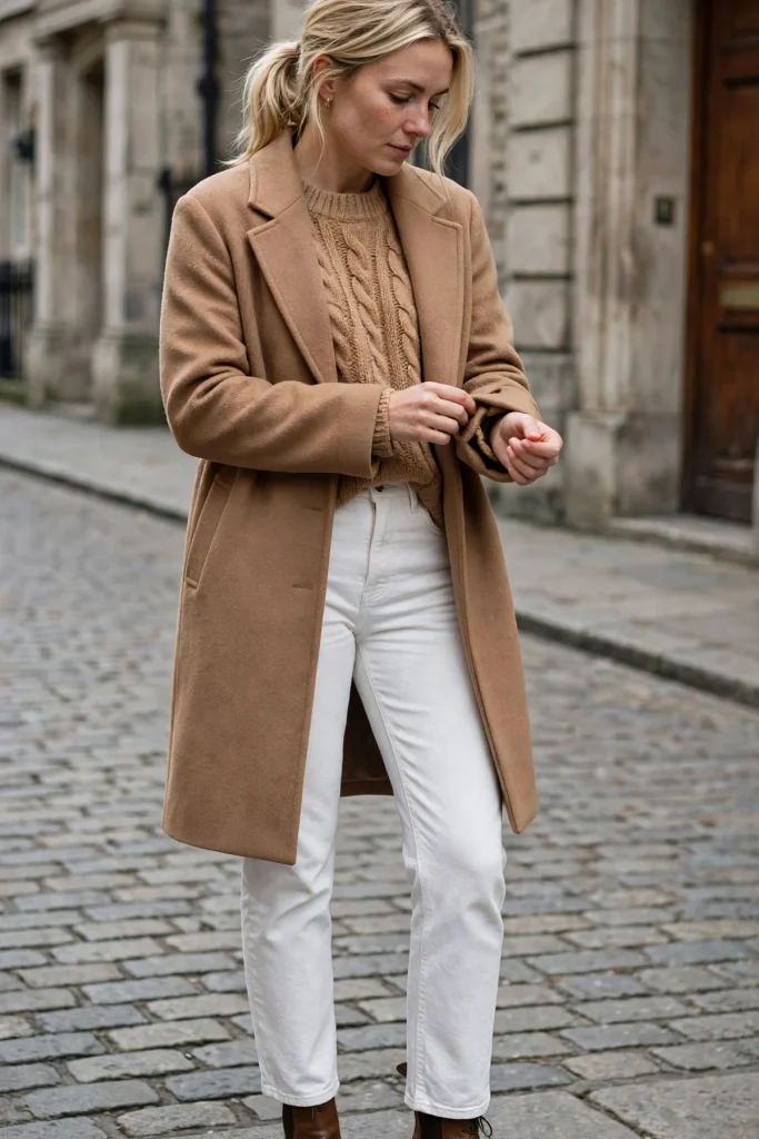 17 White Jeans Fall Outfit Ideas That Work Long After Summer Ends 2 image 834