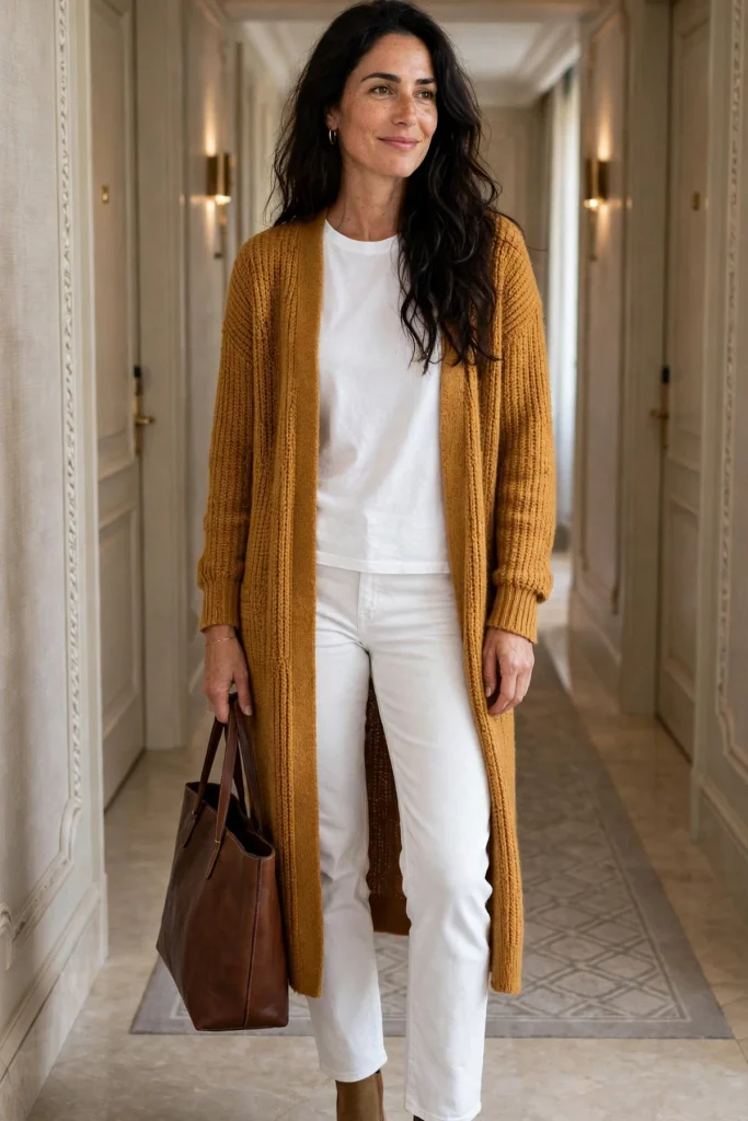 17 White Jeans Fall Outfit Ideas That Work Long After Summer Ends 15 image 848