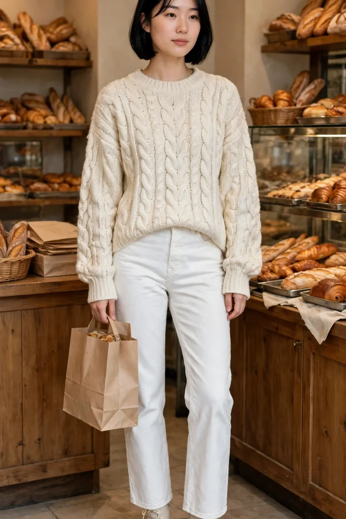 17 White Jeans Fall Outfit Ideas That Work Long After Summer Ends 17 image 849