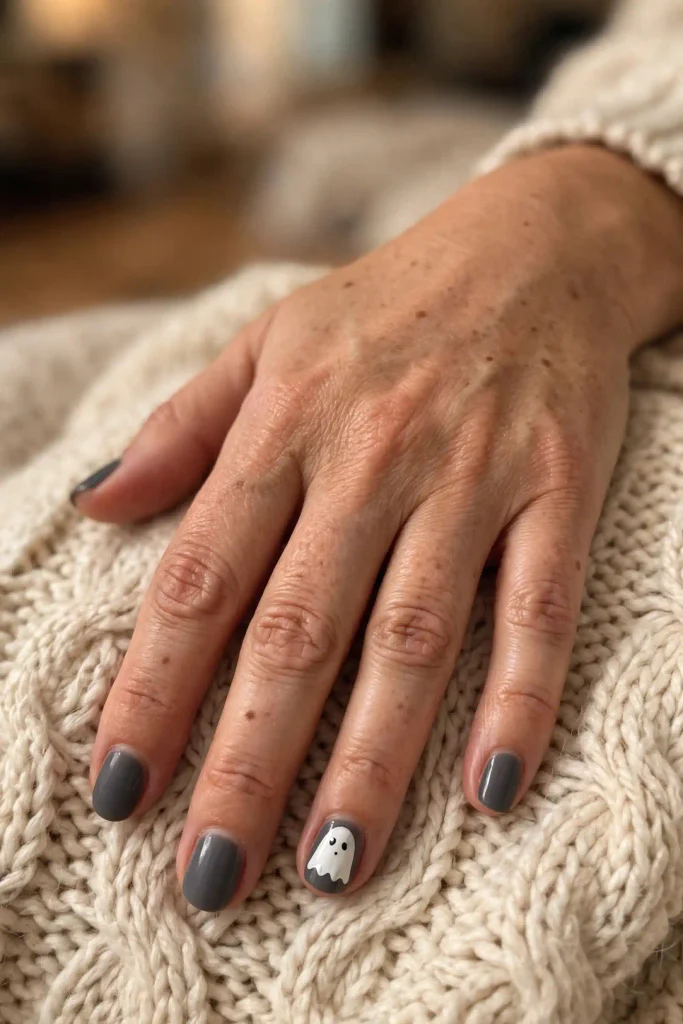 16 Ghost Halloween Nails, Meet the Ghosts Living on Your Fingertips 2 image 87