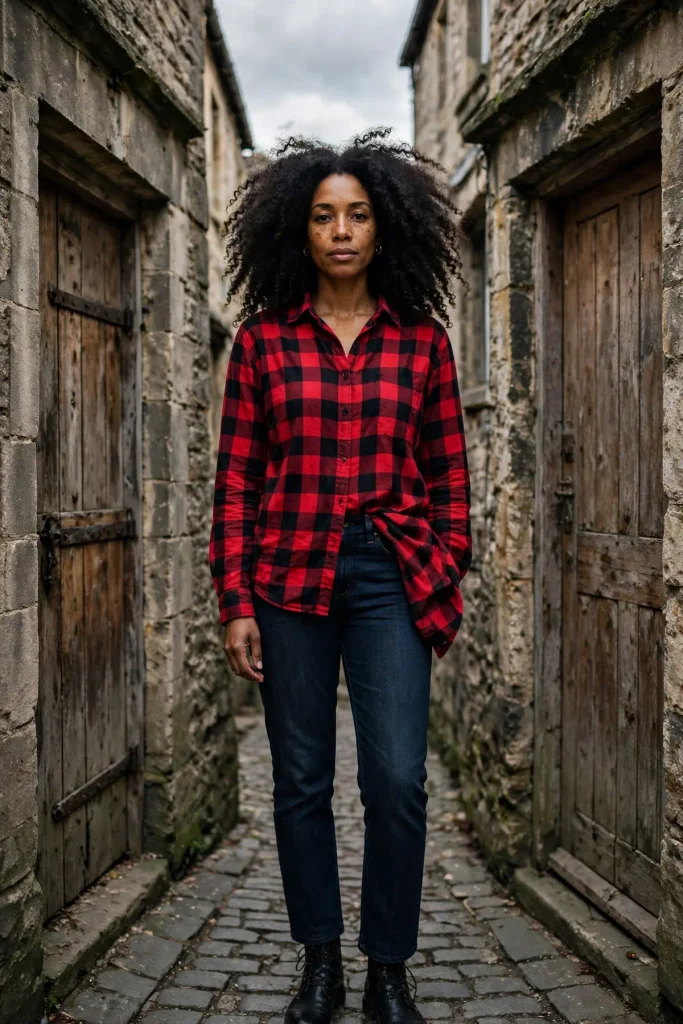 16 Flannel Fall Outfit Ideas That Feel Cozy, Never Costumey 3 image 882