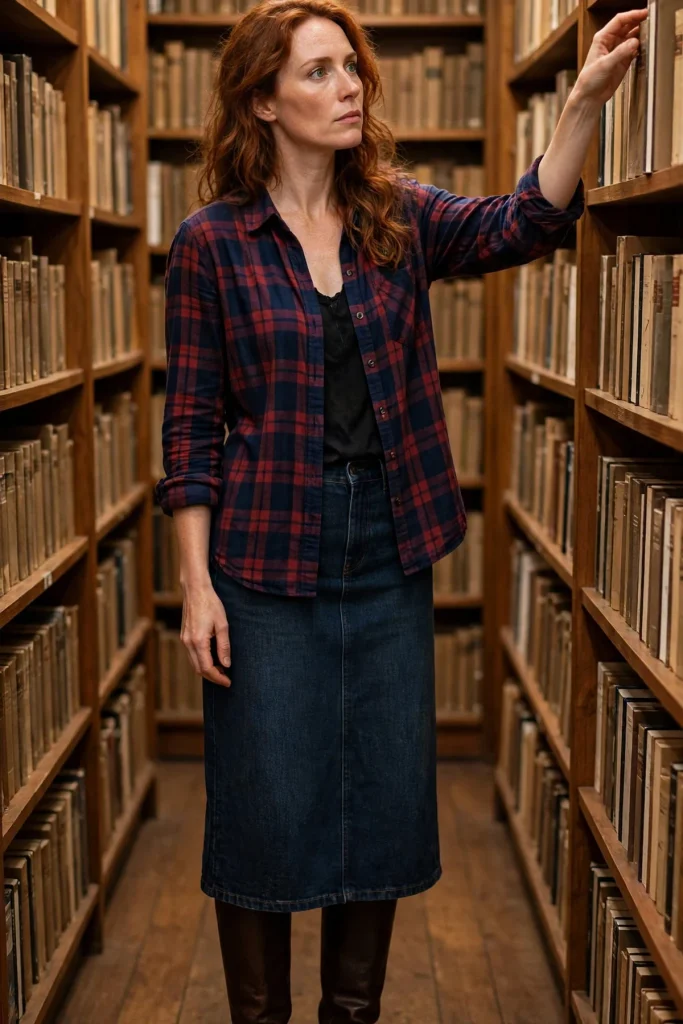 16 Flannel Fall Outfit Ideas That Feel Cozy, Never Costumey 5 image 883