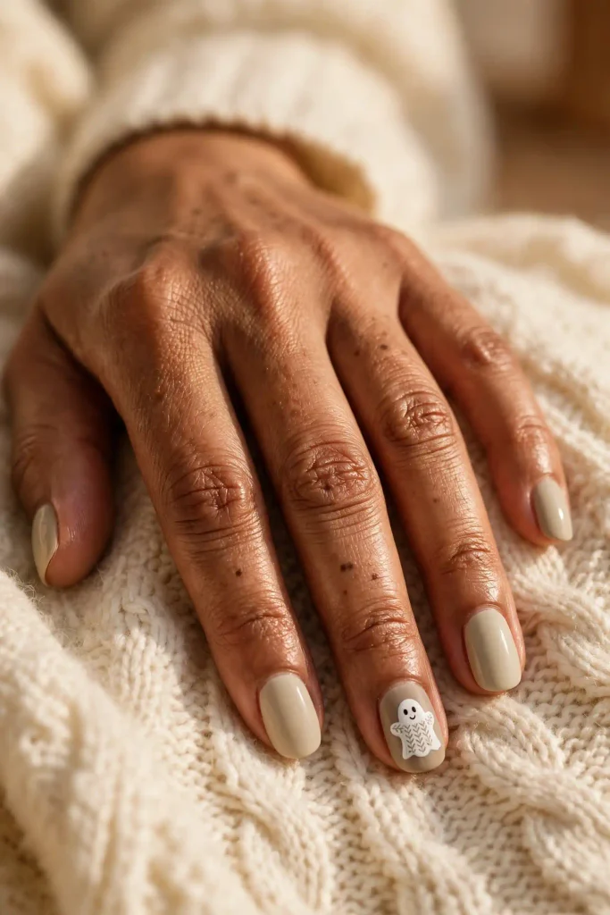 16 Ghost Halloween Nails, Meet the Ghosts Living on Your Fingertips 8 image 93