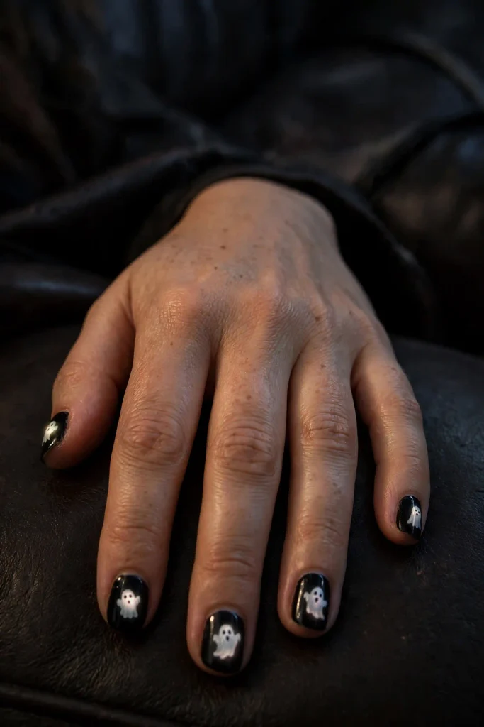 16 Ghost Halloween Nails, Meet the Ghosts Living on Your Fingertips 11 image 96