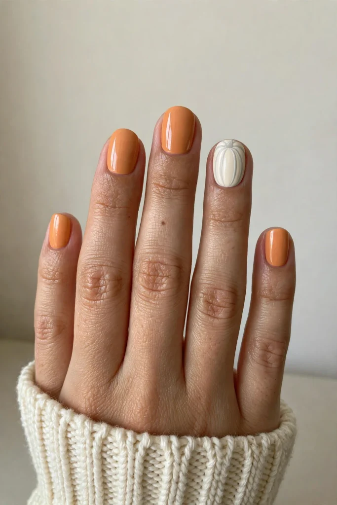 18 Pumpkin Halloween Nail Ideas From Tiny Accents to Full Orange Chrome 8 image 966