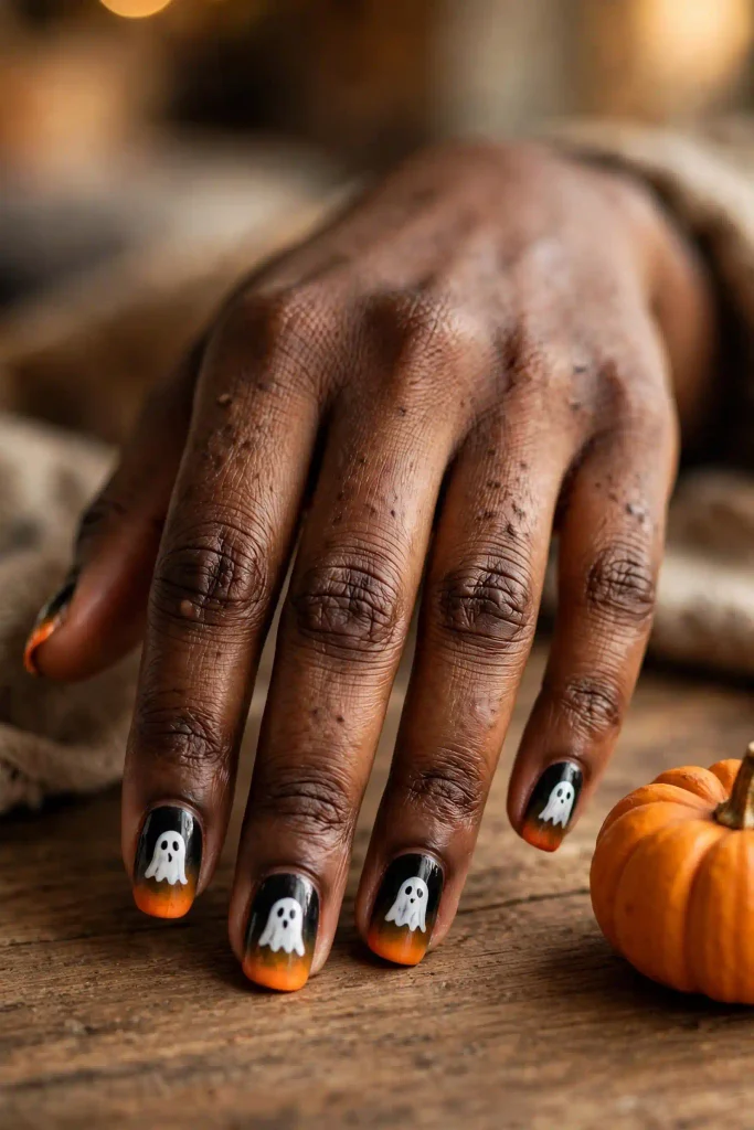 16 Ghost Halloween Nails, Meet the Ghosts Living on Your Fingertips 13 image 98