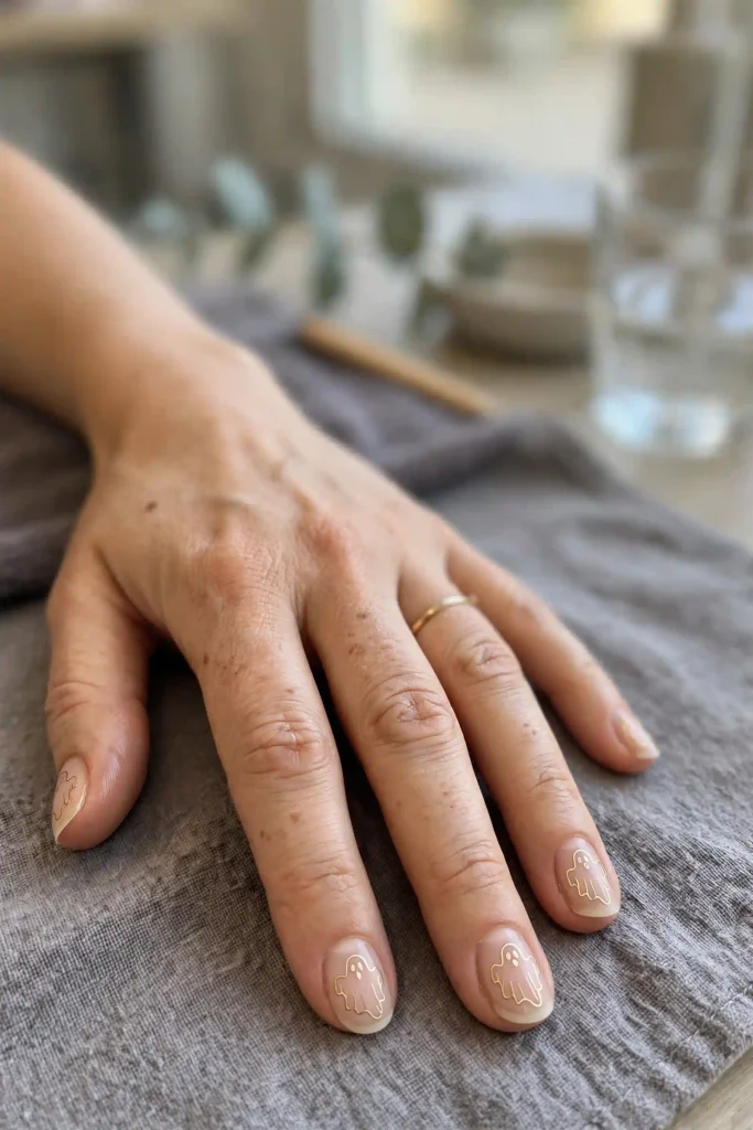 16 Ghost Halloween Nails, Meet the Ghosts Living on Your Fingertips 14 image 99