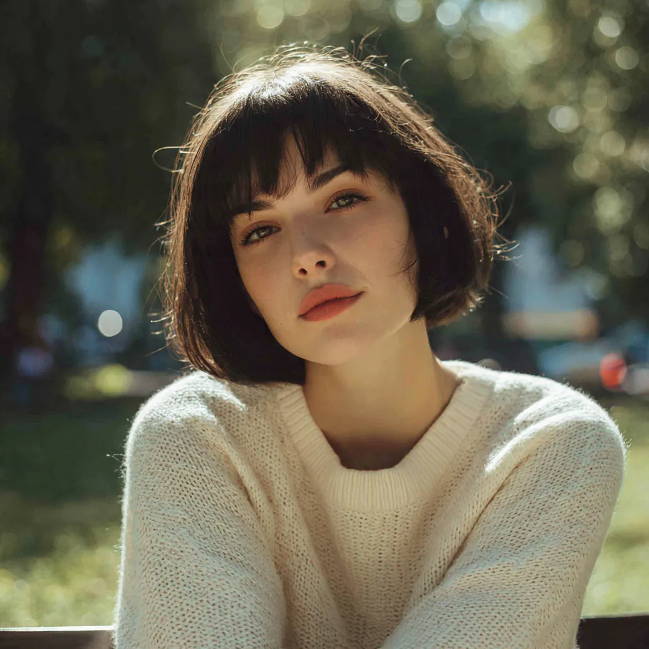 15 Oval Face Hairstyles Ideas That'll Give You Instant Main Character Energy in 2026 7 Blunt Chin-Length Bob