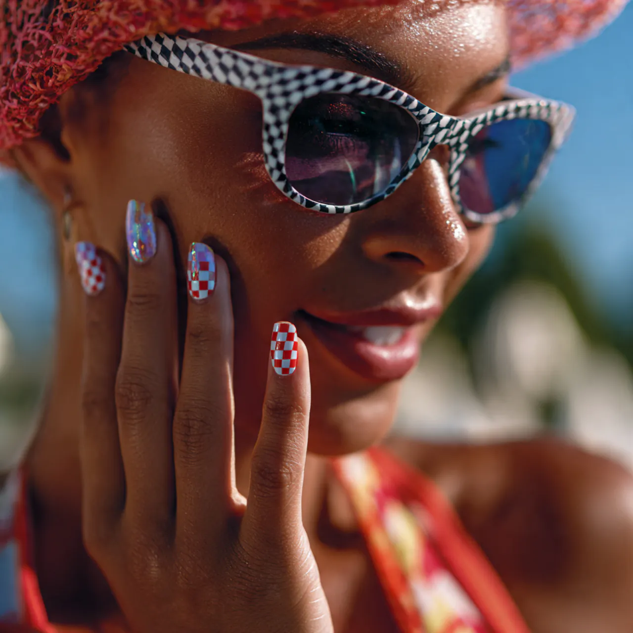 14 Nail Art Ideas: Fresh Designs You’ll Actually Want to Wear 15 Checkerboard Pop nails