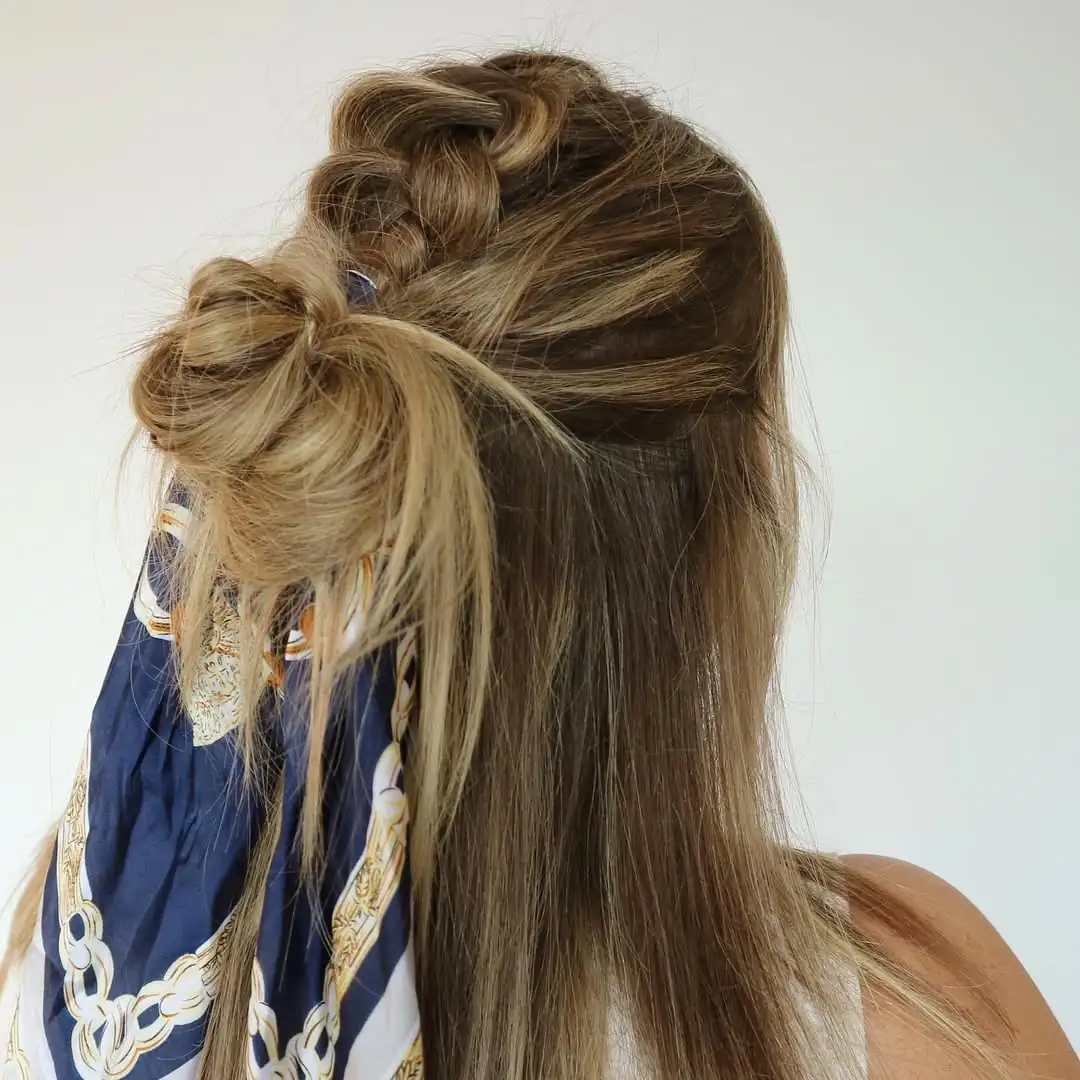 13 Messy Bun Hairstyles Ideas for 2026 That Look Expensive But Take 5 Minutes Flat 7 Scarf-Wrapped Messy Bun