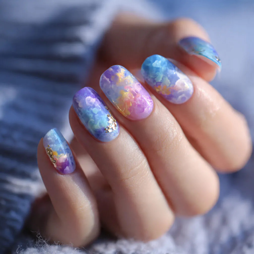 14 Korean Nail Art Ideas: The Cutest, Glossiest Designs You’ll Want Immediately 7 aura nails for korean nail art