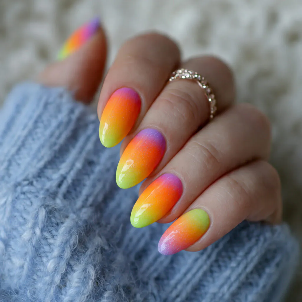 15 Trending Summer Nails Everyone Is Obsessed With Right Now (Your Next Mani Is Waiting) 11 colorful ombre nails