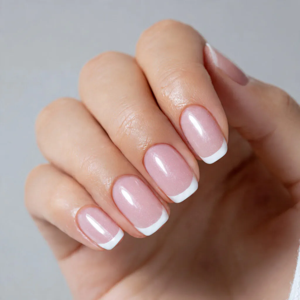 14 Korean Nail Art Ideas: The Cutest, Glossiest Designs You’ll Want Immediately 6 thin french nails for korean nail art