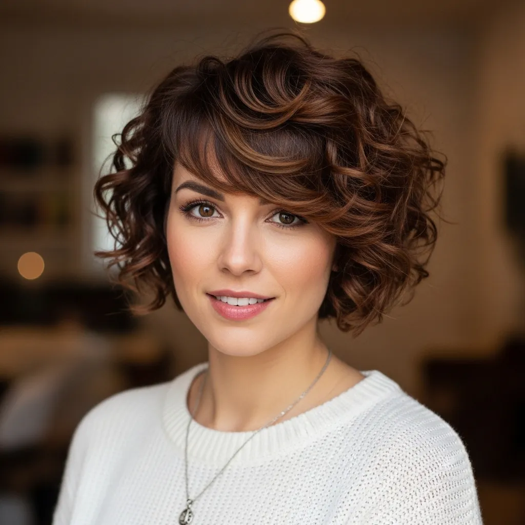 17 Curly Pixie Hairstyles That Are Seriously Too Cute (And Low-Key Genius) 6 Curly Pixie with Side Bangs