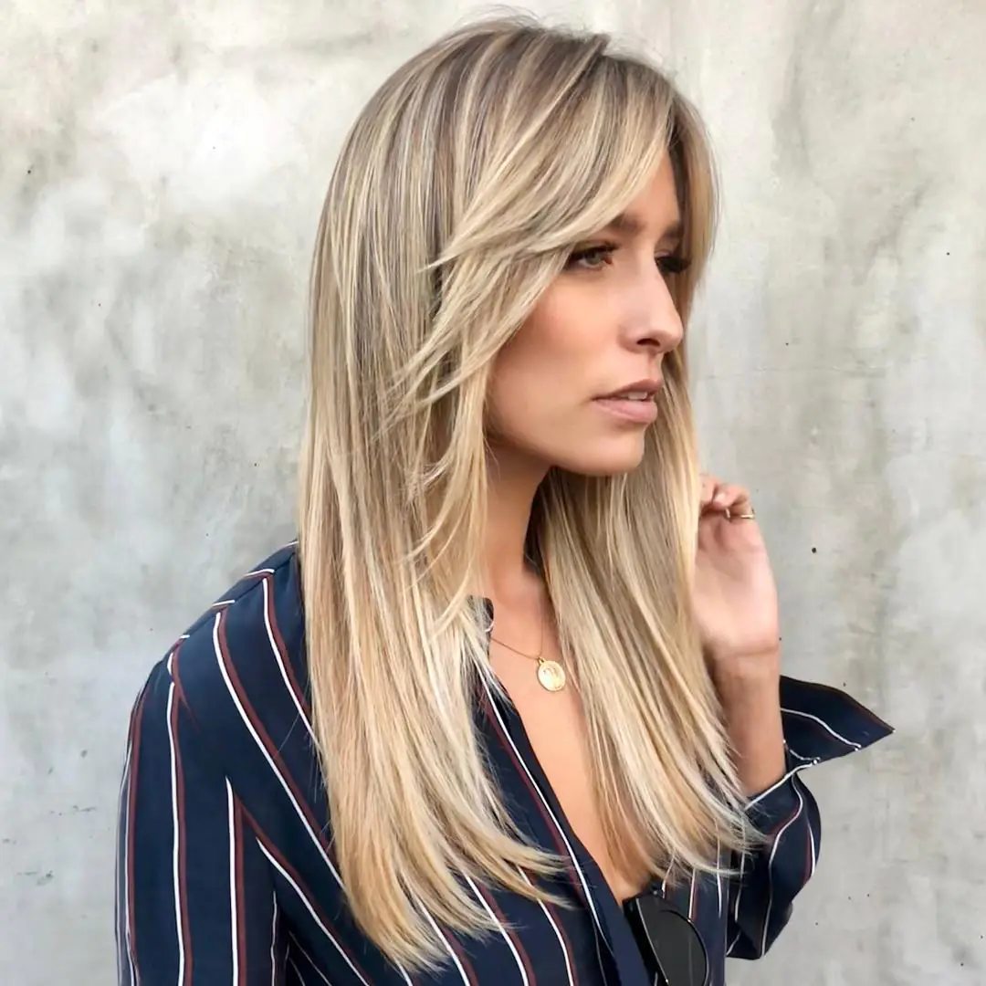 15 Unexpected Hairstyles With Bangs That Are Taking Over Pinterest 6 Face-framing fringe