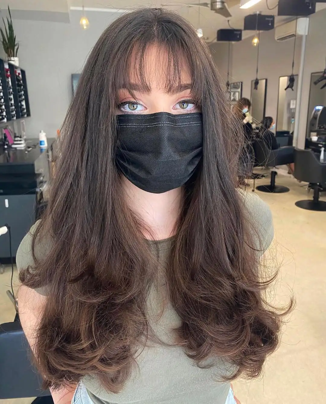 15 Unexpected Hairstyles With Bangs That Are Taking Over Pinterest 2 Long layers with wispy bangs