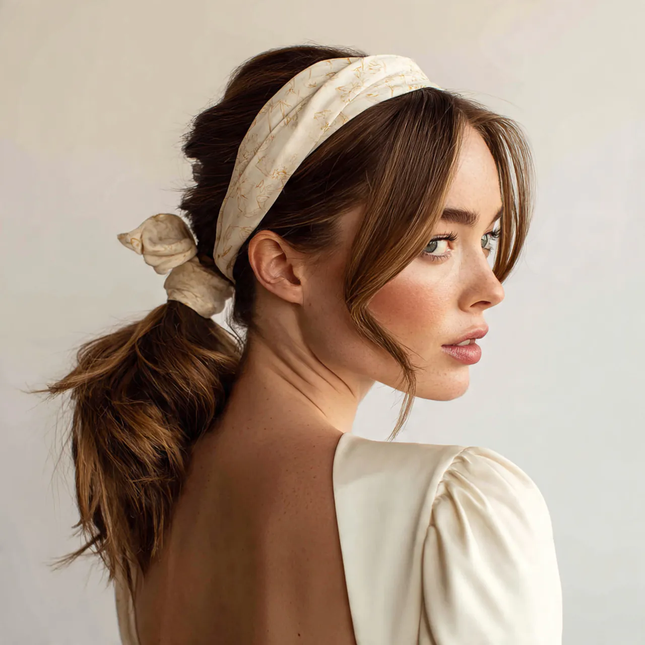 16 Toddler Girl Hairstyle Ideas That Are Cute, Quick & Totally Mom-Life Approved 10 Low Ponytail with Headband