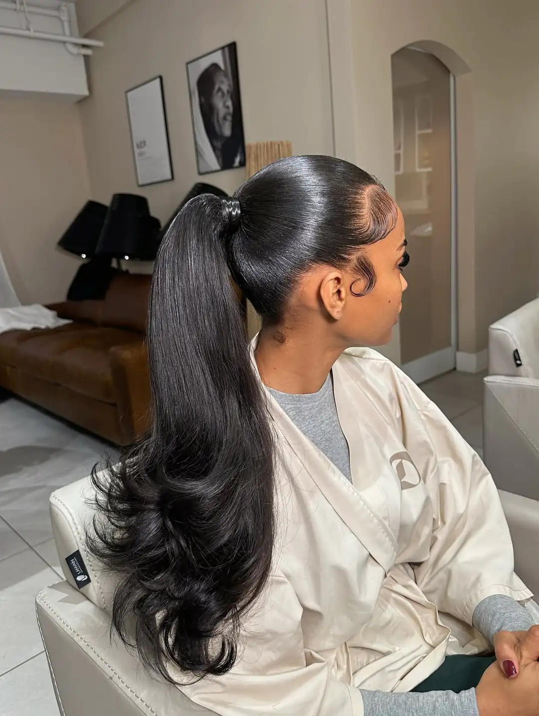 14 Wedding Hairstyles for Long Hair That’ll Have You Feeling Like That Girl 5 The Sleek High Ponytail