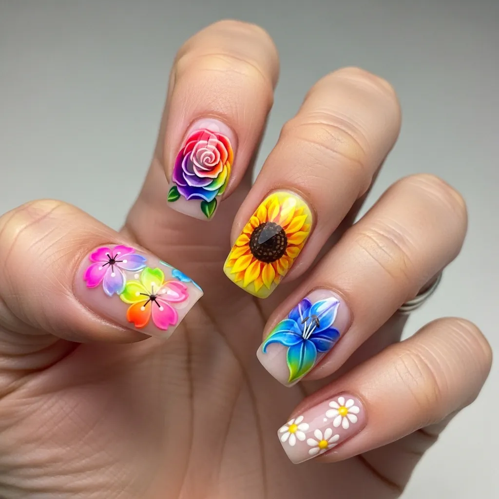 16 Summer Blooming Gel Nail Ideas That Are Basically Sunshine in Manicure Form 16 Whisk 447d047a69485589c4b4189371c540c0dr