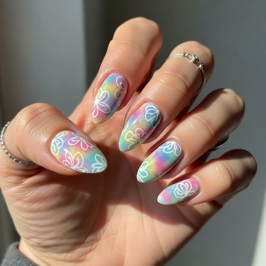 16 Summer Blooming Gel Nail Ideas That Are Basically Sunshine in Manicure Form 4 Whisk cbb6a46552cda93975a4fac727720146dr
