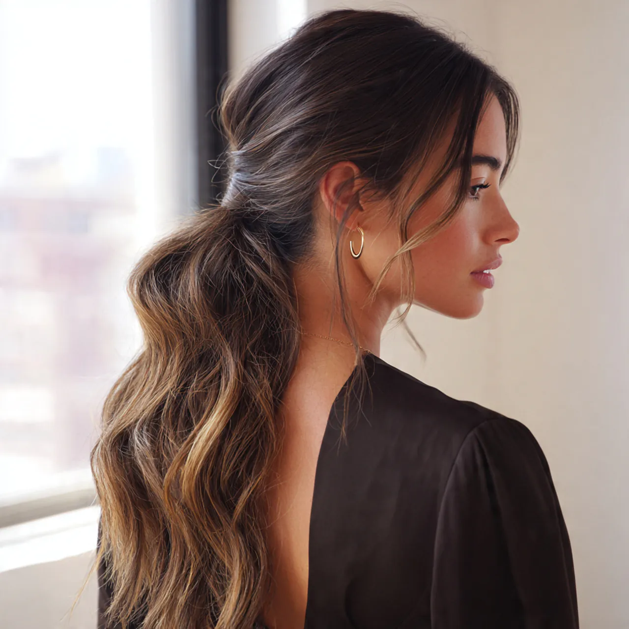 16 Flower Girl Hairstyle Ideas That Are Straight-Up Adorable (and Actually Easy to Do) 7 Low Ponytail with Soft Waves