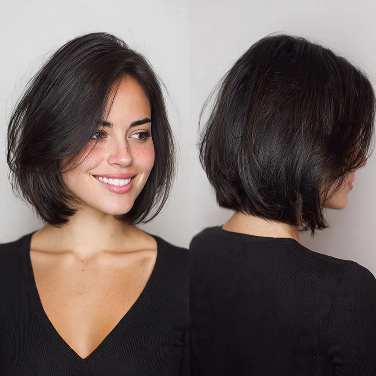 14 Shoulder-Length Hairstyles Ideas That Will Instantly Upgrade Your Look (Yes, Even on Lazy Hair Days) 8 Shoulder-Length Bob with Side Part