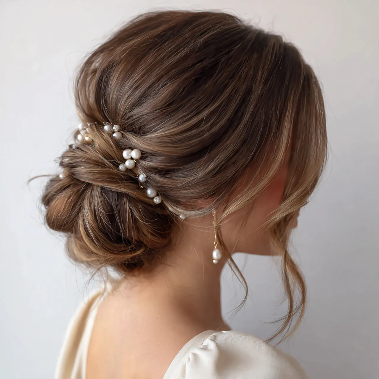 16 Flower Girl Hairstyle Ideas That Are Straight-Up Adorable (and Actually Easy to Do) 17 twisted-low-bun-with-pearls