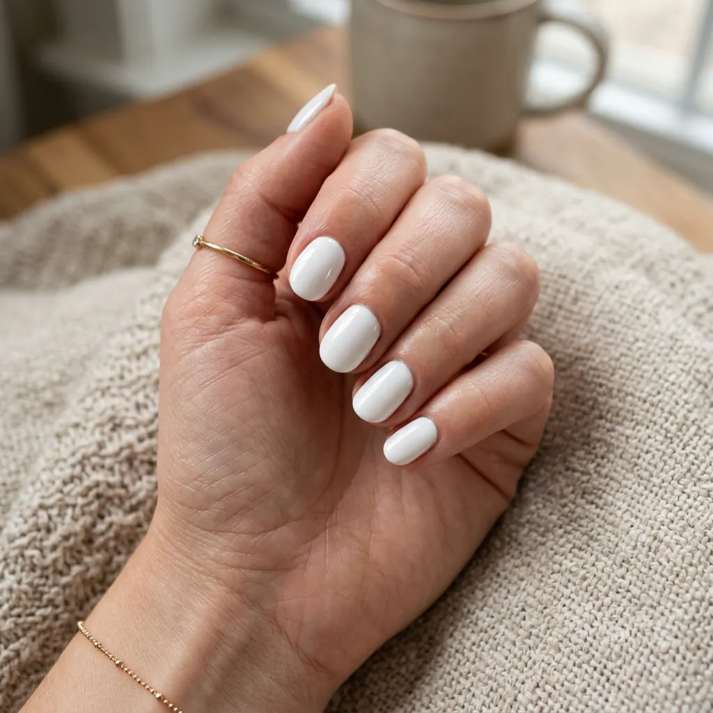 17 Beach Summer Nails That Will Make Your Vacation Photos Instantly Hotter 7 Classic Glossy White
