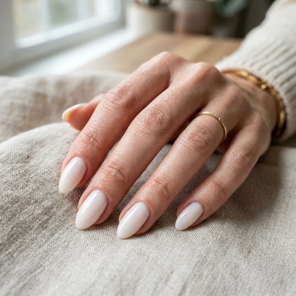 16 Basic Summer Nails Everyone’s Obsessed With Right Now (And Yes, You Can Totally Pull These Off) 2 Classic Milky White Nails