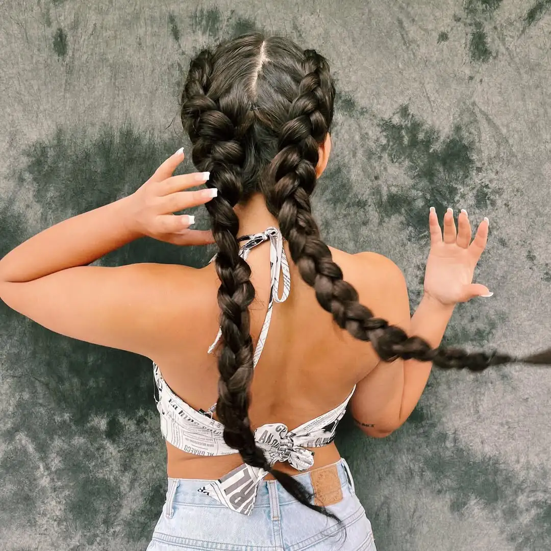 16 Pretty Hairstyle Ideas You’ll Want to Try ASAP (Because Basic Hair Is Boring) 14 Double Braids