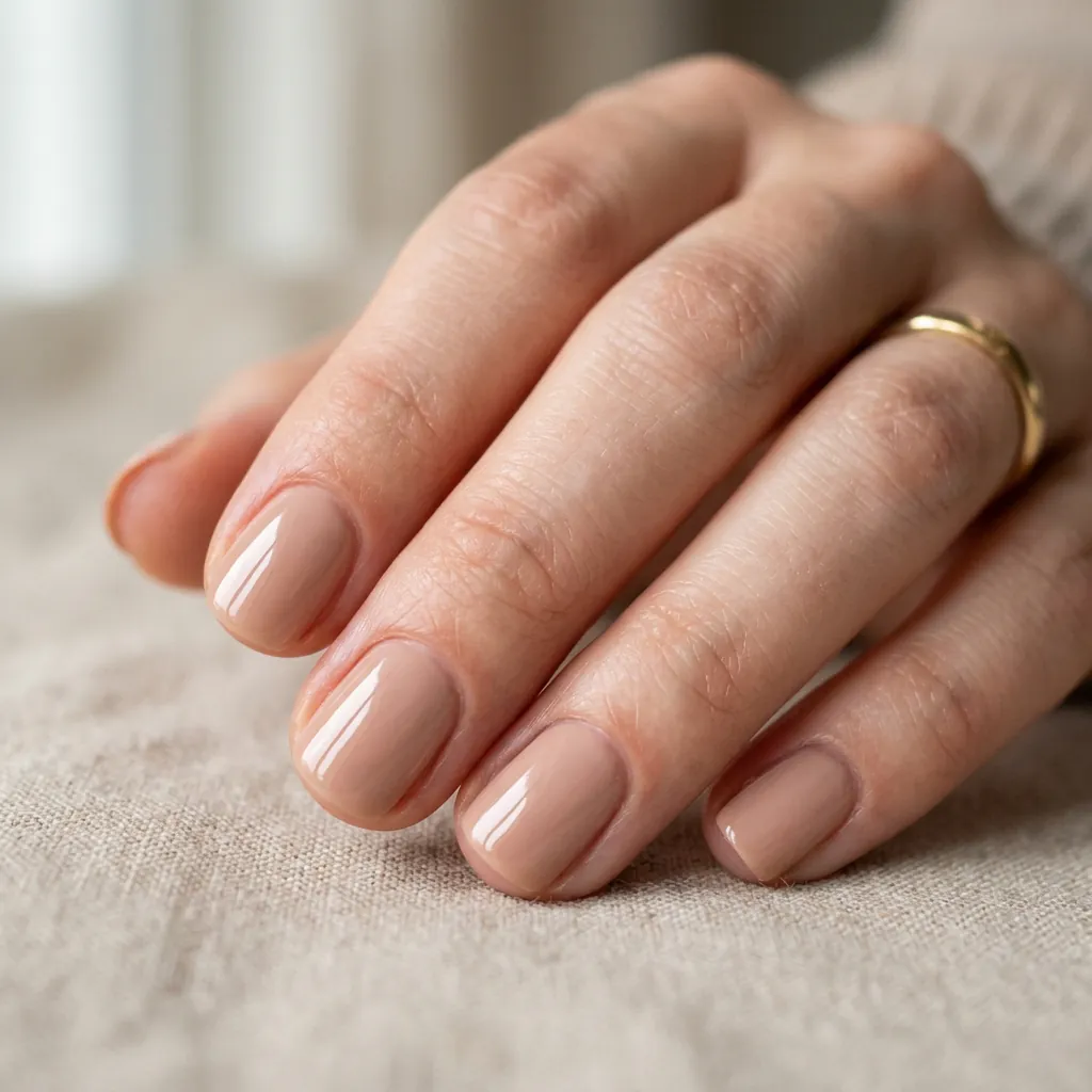 16 Basic Summer Nails Everyone’s Obsessed With Right Now (And Yes, You Can Totally Pull These Off) 3 Glossy Nude Nails