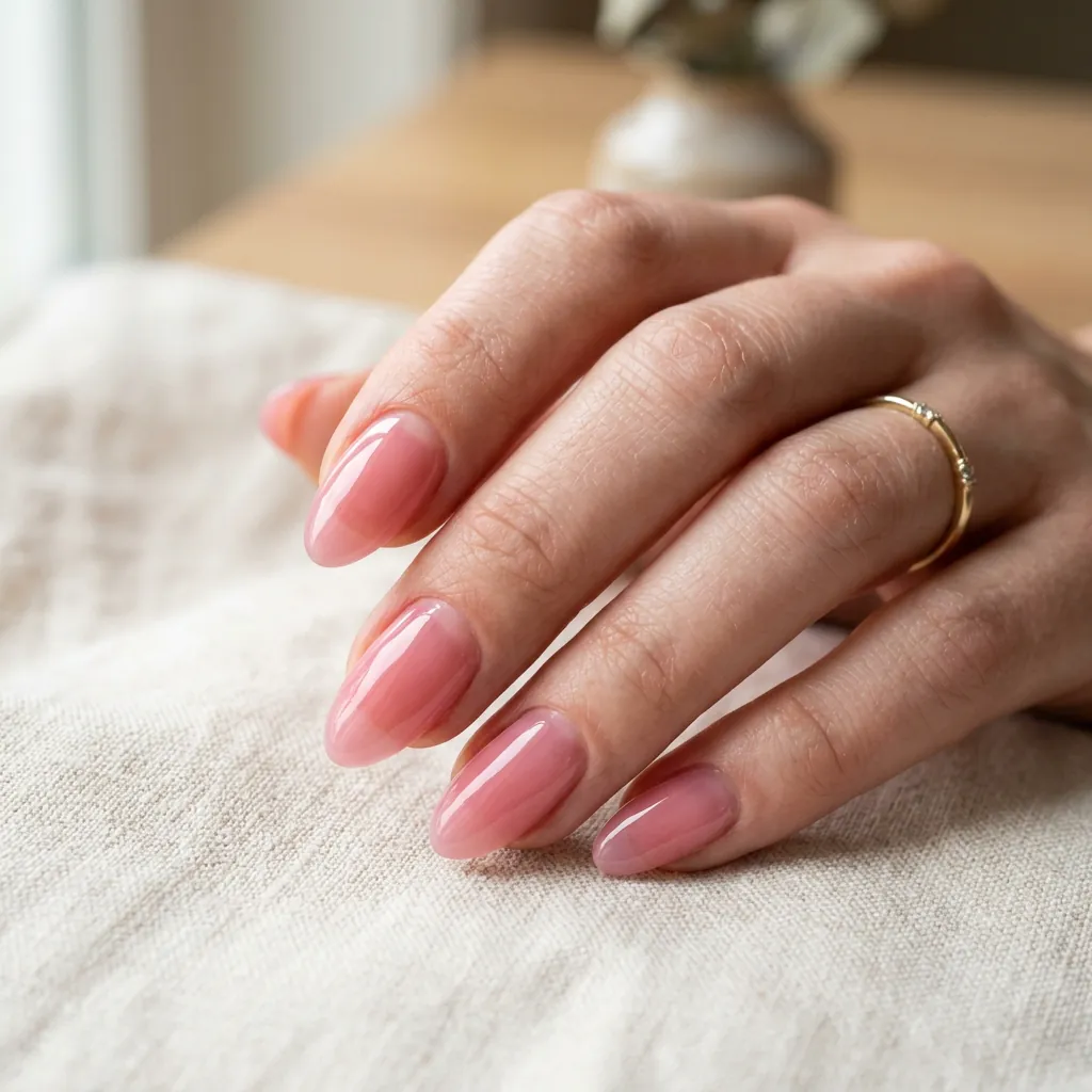 16 Basic Summer Nails Everyone’s Obsessed With Right Now (And Yes, You Can Totally Pull These Off) 16 Glossy Transparent Pink Nails