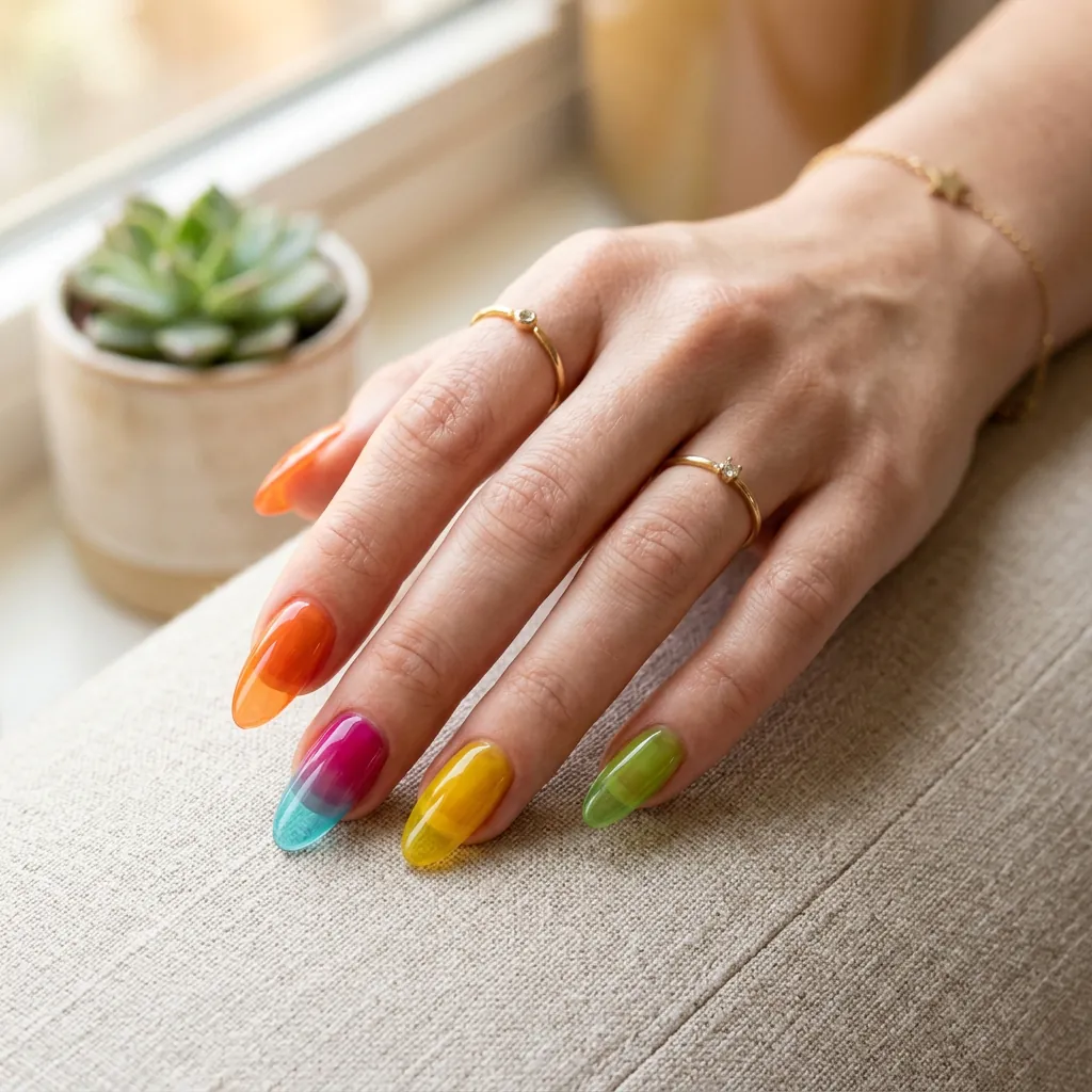 17 Beach Summer Nails That Will Make Your Vacation Photos Instantly Hotter 11 Jelly Nails