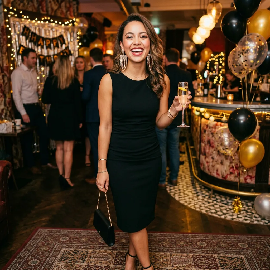 17 Birthday Outfit Ideas for Women That’ll Make You Feel Like That Girl All Day 7 Little Black Dress Statement Earrings