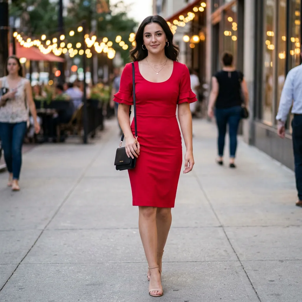 17 Girls Night Out Outfit Ideas That’ll Have Your Group Chat Asking “Where’d You Get That?!” 14 Little Red Dress Minimal Heels