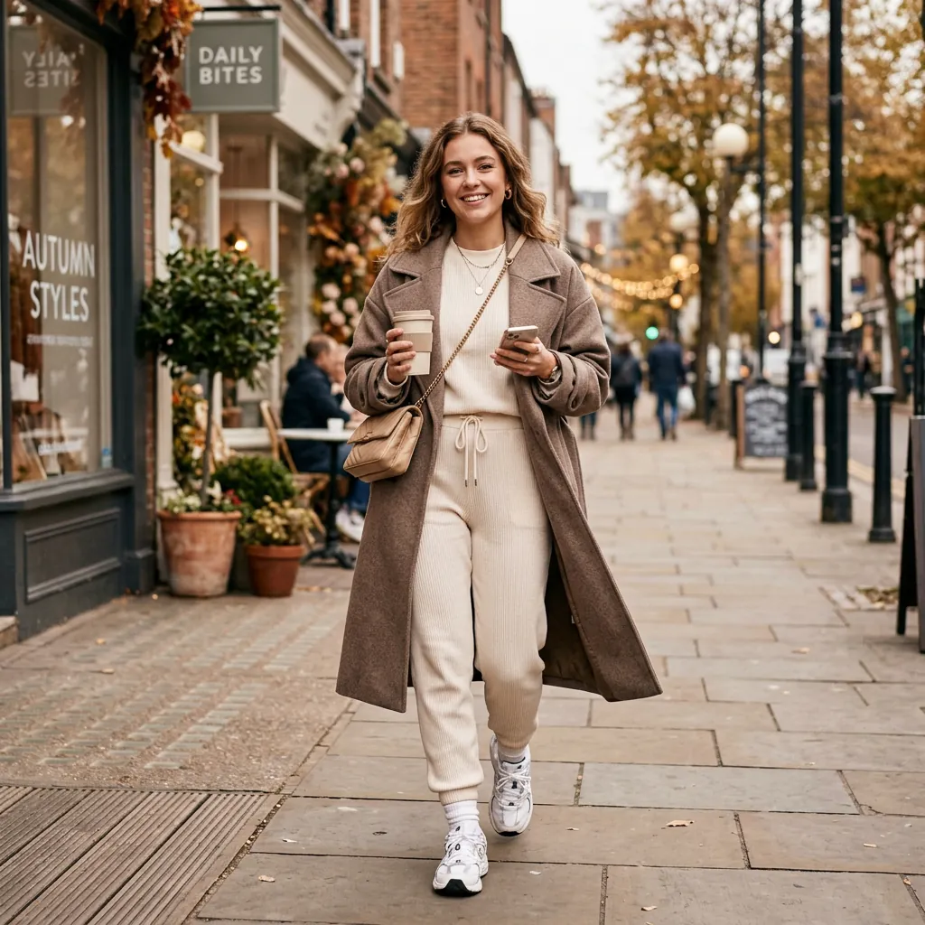15 Cute Outfit Ideas That Make You Look Effortlessly Stylish (Without Trying Too Hard) 5 Matching Lounge Set Oversized Coat