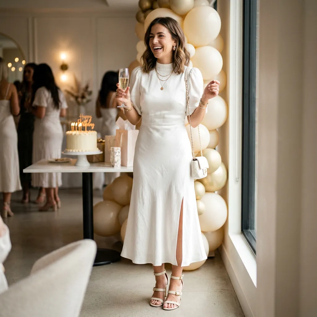 17 Birthday Outfit Ideas for Women That’ll Make You Feel Like That Girl All Day 6 Monochrome All White Look