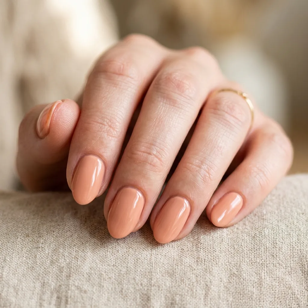16 Basic Summer Nails Everyone’s Obsessed With Right Now (And Yes, You Can Totally Pull These Off) 11 Peachy Nude Nails
