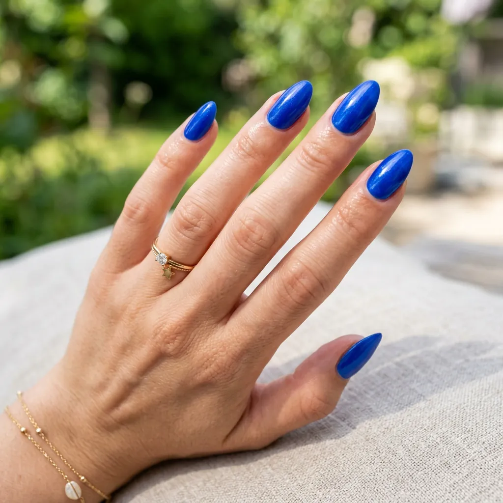 15 Summer Gel Nails That Scream “Main Character Energy” (And Yes, You’ll Want Them All) 11 Electric Blue Statement Nails