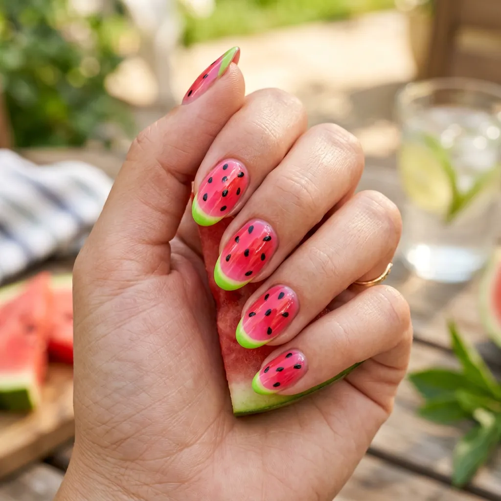15 Summer Gel Nails That Scream “Main Character Energy” (And Yes, You’ll Want Them All) 8 Juicy Watermelon Nails
