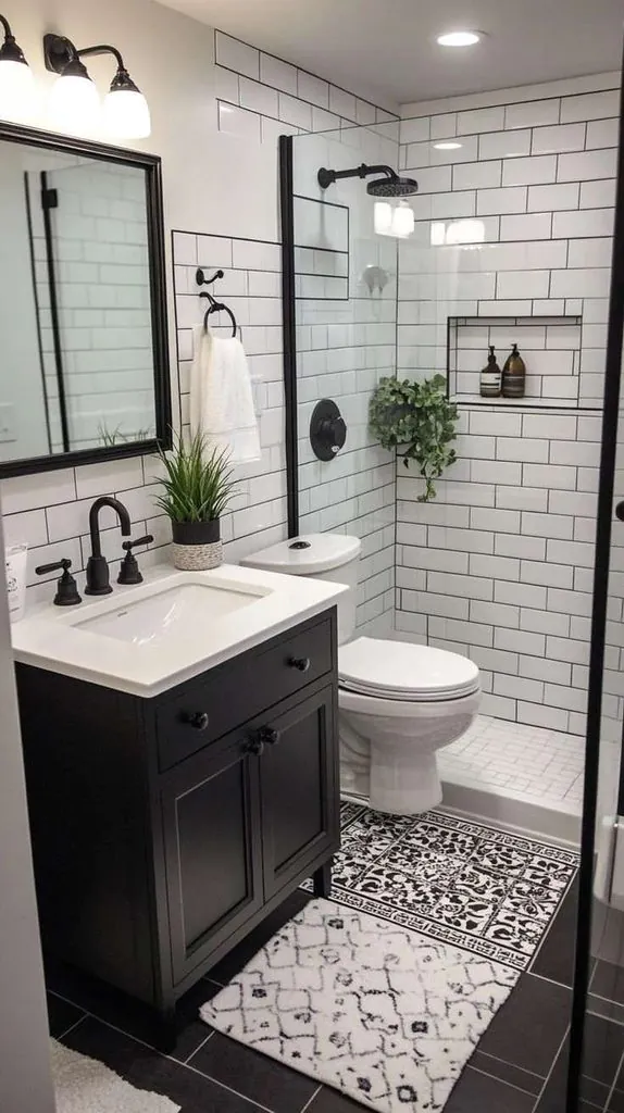 18 Guest Bathroom Ideas So Good Your Visitors Might “Accidentally” Stay Longer 3 Go All In on Black Fixtures