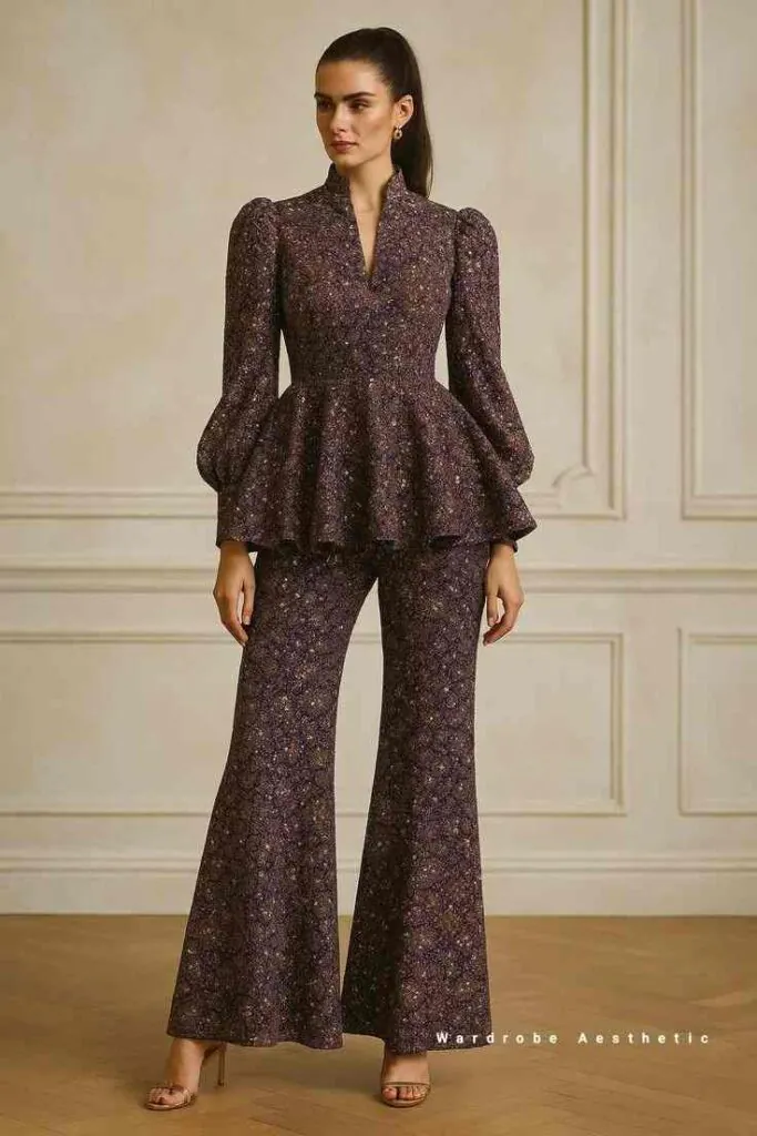 Cozy Looks That Make Room for You: 14 Pregnant Fall Outfits 4 Smocked Tunic With Stretchy Flare Pants