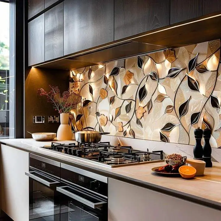 17 Kitchen Design Ideas That Are So Stylish You’ll Suddenly Want to Host Dinner Parties Again 2 Statement Backsplashes That Refuse to Be Ignored
